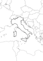 Vorschau - Arbeitsblätter - Landkartre von Italien stumme Karte mit Umrissen der Nachbarländer - Seite 3