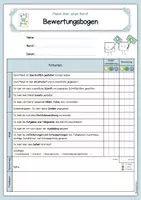 Vorschau - Anderer Materialtyp - Vortrag/Referat über einen Beruf: Bewertungsbogen mit Kriterien (2 Versionen) - Seite 1