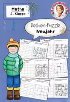 Vorschau - Arbeitsblätter - Rechenpuzzle Neujahr (2. Klasse) – Addition, Subtraktion & Multiplikation im ZR 100 - Deckblatt