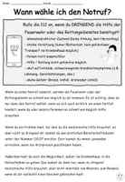 Vorschau - Arbeitsblätter - Infotext und Fallbeispiele "Wann wähle ich den Notruf?" Feuerwehr und Rettungsdienst - DaZ / DaF / Sachunterricht - Seite 3