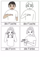 Vorschau - Fördermaterial/Inklusion - Körper (Mathematik) in Gebärdensprache - Cliparts und Begriffe - Seite 3
