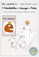 Vorschau - Arbeitsblätter - Das gemeine e / Der Schwa-Laut (Poster + Arbeitsblätter + Lösungen) - Deckblatt