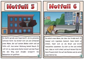 Vorschau - Arbeitsblätter - Notruf wählen - sechs Notfälle - Feuerwehr und Rettungsdienst- DaZ / DaF/ Deutsch / KBW / Sachunterricht - Seite 3
