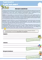 Vorschau - Arbeitsblätter - Es geht auch anders! (Alternative Lebensformen: Ökodorf, Kommune, Mehrgenerationenhaus) - Seite 1