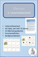 Vorschau - Stundenentwürfe - Materialpaket Märchen - Deckblatt