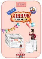 Vorschau - Arbeitsblätter - Lesekarten_Lesetandem Zirkus, ab 2.Klasse - Deckblatt