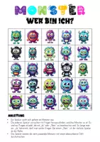 Vorschau - Spiele - Wer hat Monster? Spiel zur Differenzierung, alle Klassen - Seite 1
