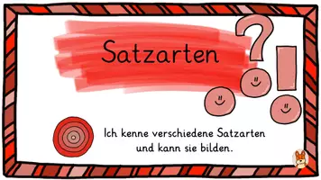 Vorschau - Unterrichtsreihen - Satzarten - digitale Tafelbilder - Sätze - Deutsch 2 - Seite 1