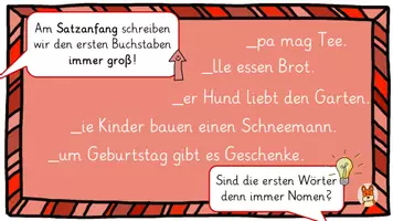 Vorschau - Unterrichtsreihen - Satzarten - digitale Tafelbilder - Sätze - Deutsch 2 - Seite 3