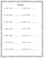 Vorschau - Arbeitsblätter - Mathematik Addition und Subtraktion - Deckblatt