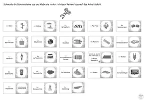 Vorschau - Arbeitsblätter - AnybookPro Material: Domino - Im Schwimmbad - Deckblatt