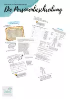 Vorschau - Unterrichtsreihen - Die Personenbeschreibung_Erarbeitung - Deckblatt