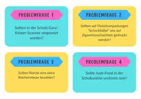 Vorschau - Anderer Materialtyp - 56 Problemfragen für Debatten im Unterricht! - Deckblatt