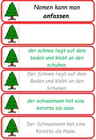 Vorschau - Fördermaterial/Inklusion - Deutsch Winter: Merkmale von Nomen Übungskarten - Seite 3