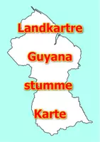 Vorschau - Arbeitsblätter - Landkartre von Guyana stumme Karte mit Umrissen der Nachbarländer - Deckblatt