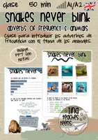 Vista previa - Unidades / Secuencias / Situaciones de Aprendizaje - Adverbios de frecuencia y animales / Inglés - English ESL EFL - Portada