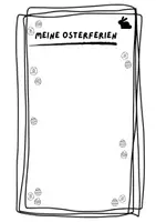 Vorschau - Arbeitsblätter - Meine Osterferien - Deckblatt