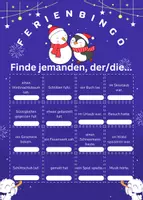 Vorschau - Arbeitsblätter - Winterferien Bingo - Seite 2