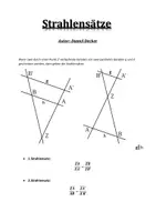 Vorschau - Arbeitsblätter - Strahlensätze - Deckblatt