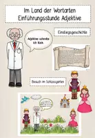 Vorschau - Präsentationen/Tafelbilder - Einführung Adjektive im Land der Wortarten - Deckblatt