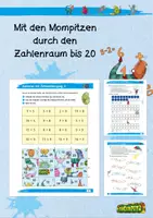 Vorschau - Arbeitsblätter - Mit den Mompitzen durch den Zahlenraum bis 20 - Deckblatt