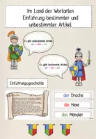 Vorschau - Aufgabenkarten - Einführung bestimmter und unbestimmter Artikel - Deckblatt
