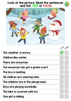 Vista previa - Hojas de trabajo - True or False Worksheets - Portada