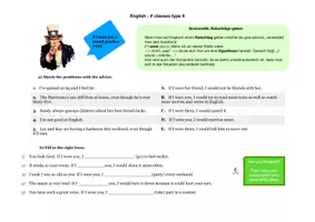 Vorschau - Arbeitsblätter - 2 conditionals: If-clauses type II_differenziert - Seite 1