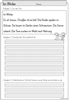 Vorschau - Stationenlernen - Lernwörter-Diktat Winter | Deutsch Klasse 2-3 - Seite 3