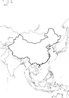 Vorschau - Arbeitsblätter - Landkartre von Volksrepublik China stumme Karte mit Umrissen der Nachbarländer - Seite 2