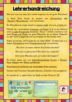 Vorschau - Mal- und Bastelvorlagen - Neujahr: Vorlage zum Karten schreiben - Seite 1