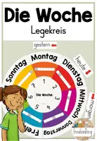 Vorschau - Anderer Materialtyp - Wochenkreis - Die Woche - Wochentage - Legekreis - Deckblatt