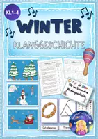 Vorschau - Unterrichtsreihen - Unterrichtsreihe: Winterliche Klanggeschichte mit Orff-Instrumenten (Klasse 1-4) - Deckblatt