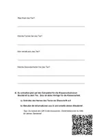 Vorschau - Arbeitsblätter - Klassenarbeit Sachtexte Tiere - Seite 1