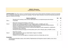 Vista previa - Unidades / Secuencias / Situaciones de Aprendizaje - UNIDAD DIDÁCTICA DESARROLLADA - INFANTIL - "MI POSTURA" - página 2