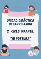 Vista previa - Unidades / Secuencias / Situaciones de Aprendizaje - UNIDAD DIDÁCTICA DESARROLLADA - INFANTIL - "MI POSTURA" - Portada