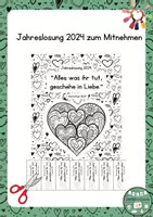 Vorschau - Anderer Materialtyp - Jahreslosung 2024 zum Mitnehmen - Deckblatt