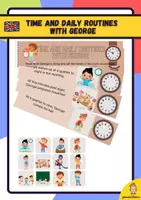anteprima - Materiale di supporto/inclusione - Time and daily routines - Pagina di copertina