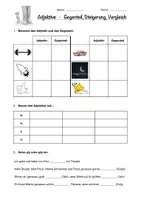Vorschau - Arbeitsblätter - Materialpaket - DaZ: Adjektive steigern/vergleichen/kennen - Seite 1