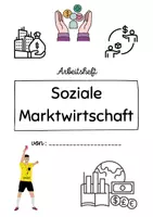 Vorschau - Arbeitsblätter - Soziale Marktwirtschaft Arbeitsheft - Deckblatt