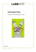 Vorschau - Mal- und Bastelvorlagen - Funky Zentangle-Hase - Seite 2