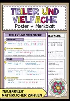 Vorschau - Poster - TEILER UND VIELFACHE - Poster + Merkblatt - Deckblatt