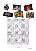 Vorschau - Spiele - 5 Arbeitsblätter zum Karneval - Vertretungsstunde/ Freiarbeit - Klasse 5-9 - Seite 1
