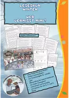 Vorschau - Spiele - Lesespur Winter Wer vermisst Mimi - Deckblatt