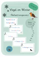 Vorschau - Arbeitsblätter - Materialpaket Vögel im Winter 1. Klasse - Deckblatt