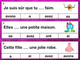 Aperçu - Feuilles d'exercices - Le verbe avoir : jeu d’association - 33 cartes à pinces - Page 2
