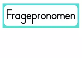 Vorschau - Poster - Fragepronomen. W- Fragen. Aushang - Seite 3