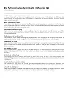 Vorschau - Arbeitsblätter - Die Fußwaschung durch Maria (Johannes 12) - Deckblatt