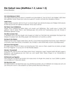 Vorschau - Arbeitsblätter - Die Geburt Jesu (Matthäus 1-2, Lukas 1-2) - Deckblatt