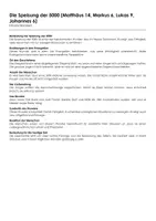 Vorschau - Arbeitsblätter - Die Speisung der 5000 (Matthäus 14, Markus 6, Lukas 9, Johannes 6) - Deckblatt